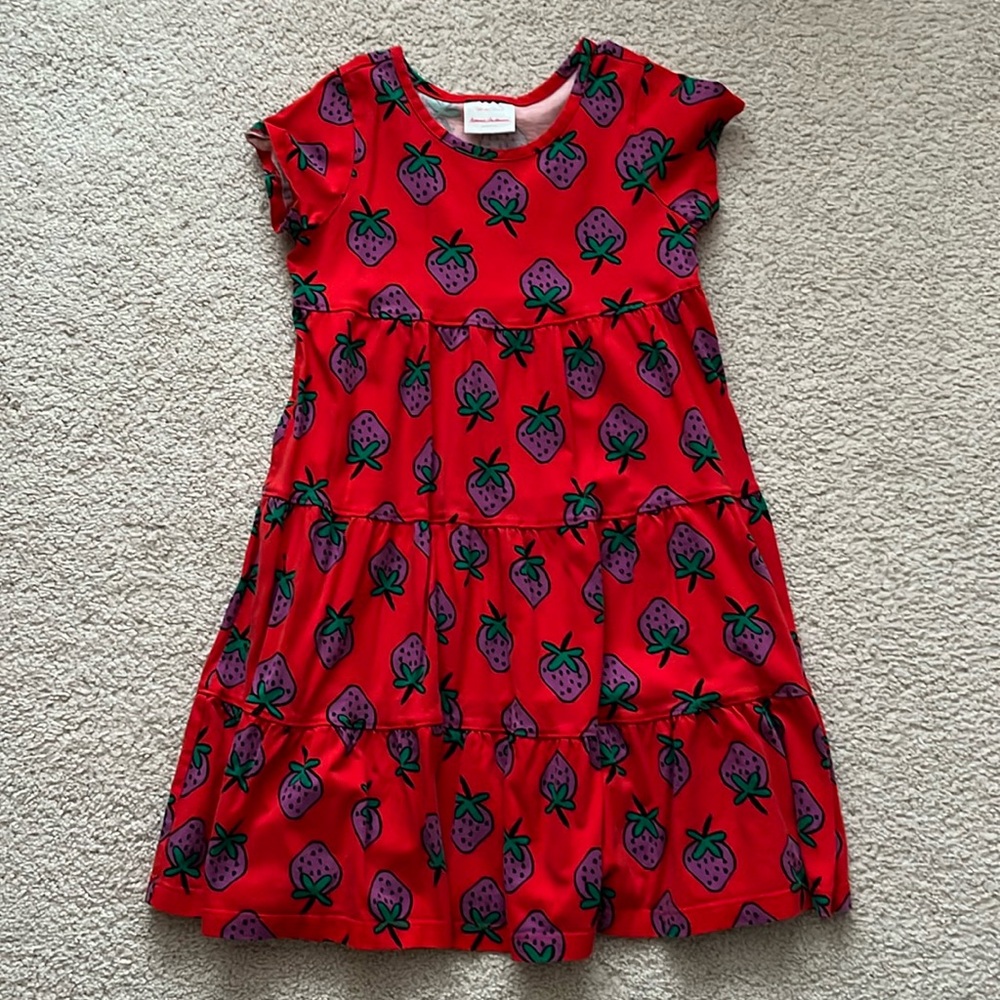 Hanna Andersson Red Ruffle Strawberry Dress